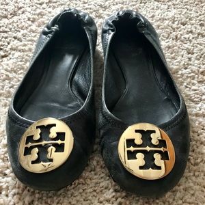 Black Tory Burch Minnie Flats